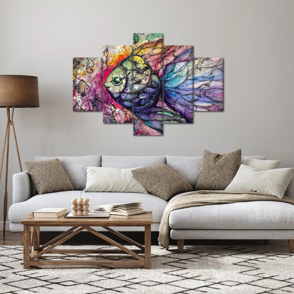 Obraz - Farebná rybička (150x105 cm)
