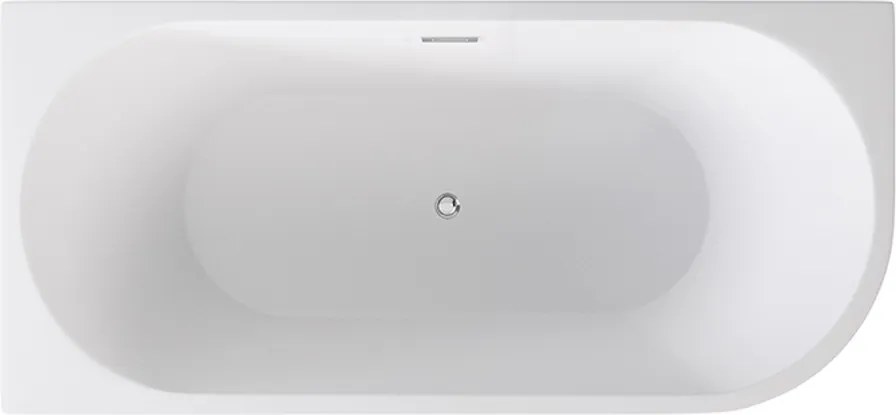 Besco Akrylátová voľne stojaca rohová vaňa Zoya BW 150x75 (170x80) biela/čierna BESCO-Typ výpuste: Click-Clack s prepadom, chróm, BESCO-Rozmery: 150x…