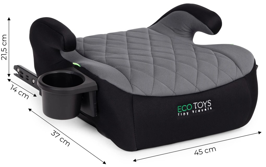 ECOTOYS Podsedák ISOFIX i-Size pre deti 125-150 cm s držiakom