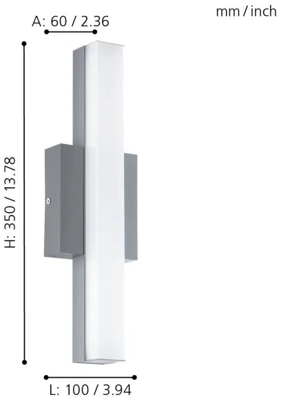 Eglo 94845 - LED Vonkajšie svietidlo ACATE 1xLED/8W/230V IP44