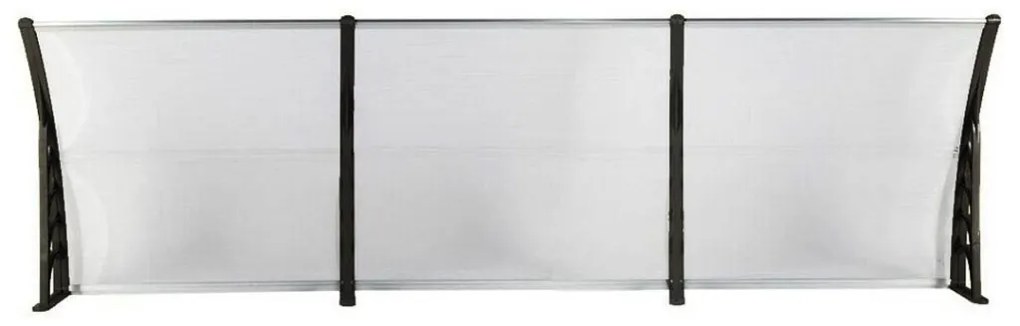 Plastová strieška v rôznych veľkostiach a farbách-Čierna-300x90 cm