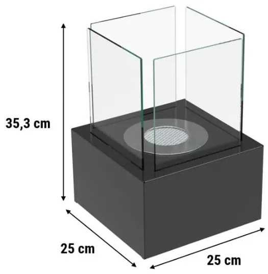Stolný biokrb čierny Tango 2
