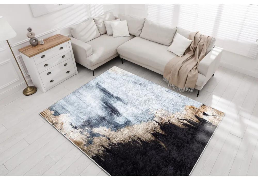 Kusový koberec Aguja modrozlatý 160x220cm