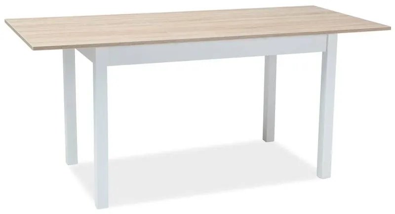 Jedálenský stôl Signal HORACY 125 dub sonoma/biely mat