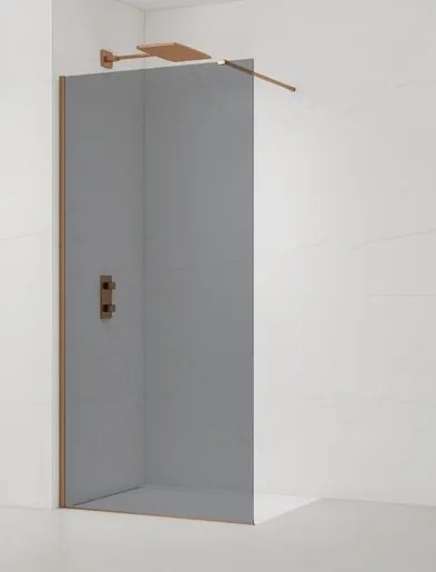 Sprchová zástena SAT Walk-in 100 cm brúsený rose gold SATBWI100KSPRRG