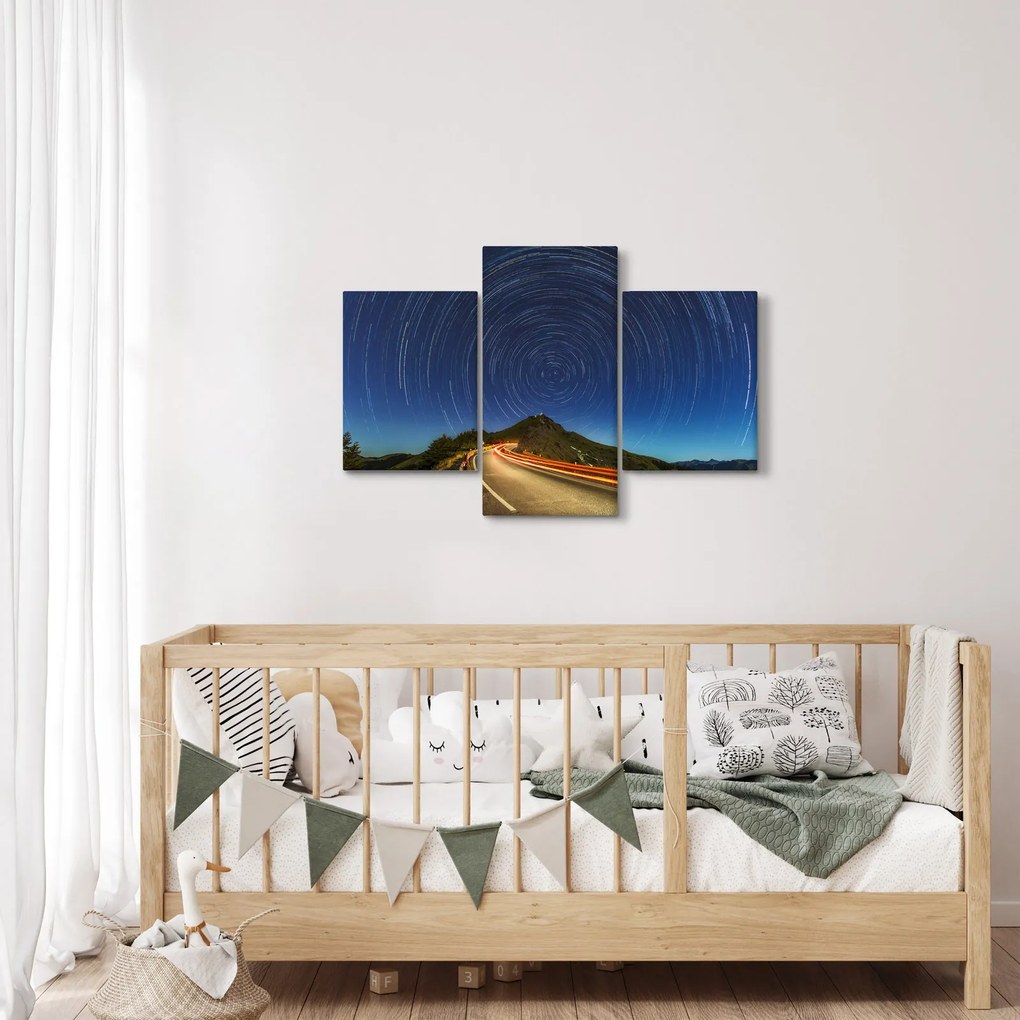 Obraz rotujúcich hviezd (90x60 cm)