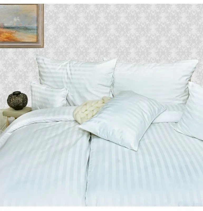 Obliečky damaškové biele EMI, Vankúš 45x65