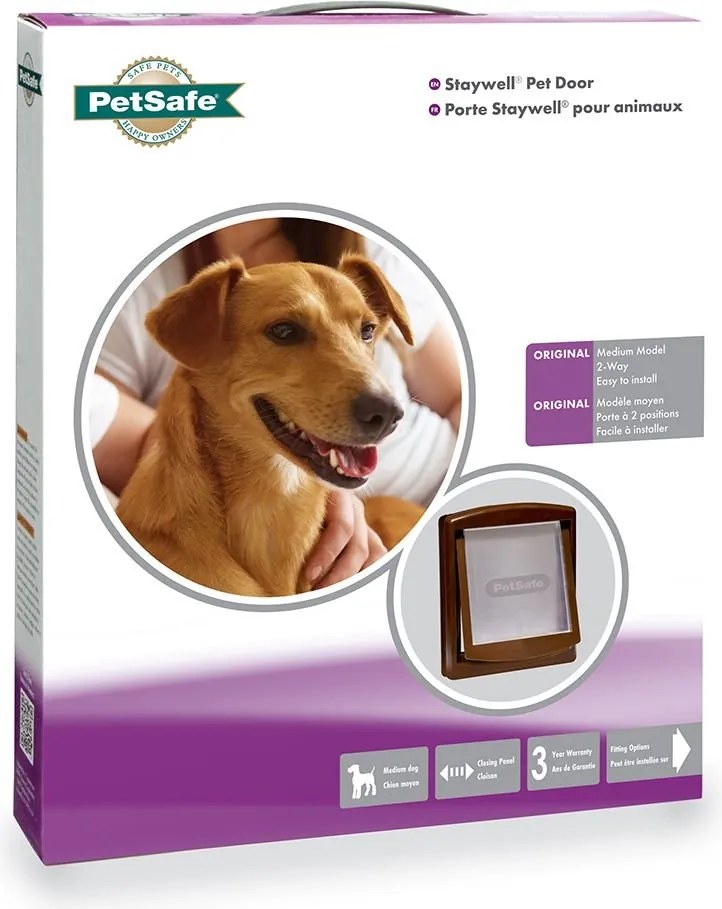 PetSafe Dvierka Staywell 755 Originál hnedé, veľkosť M