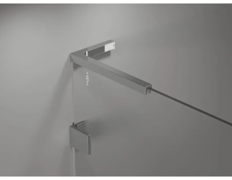 Mexen Lunar, L Duo výklopný sprchový kút 110 x 95 cm, 8mm číre sklo, chrómový profil, 834L-110L-095P-01-00