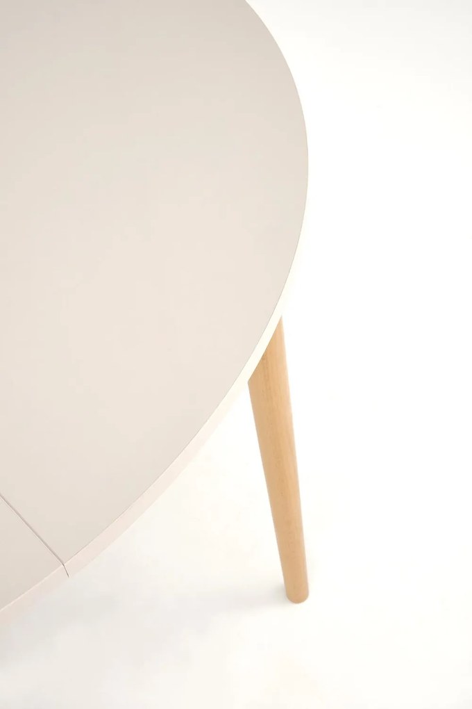Rozkladací jedálenský stôl Pivot 102/141 cm kašmírový/buk