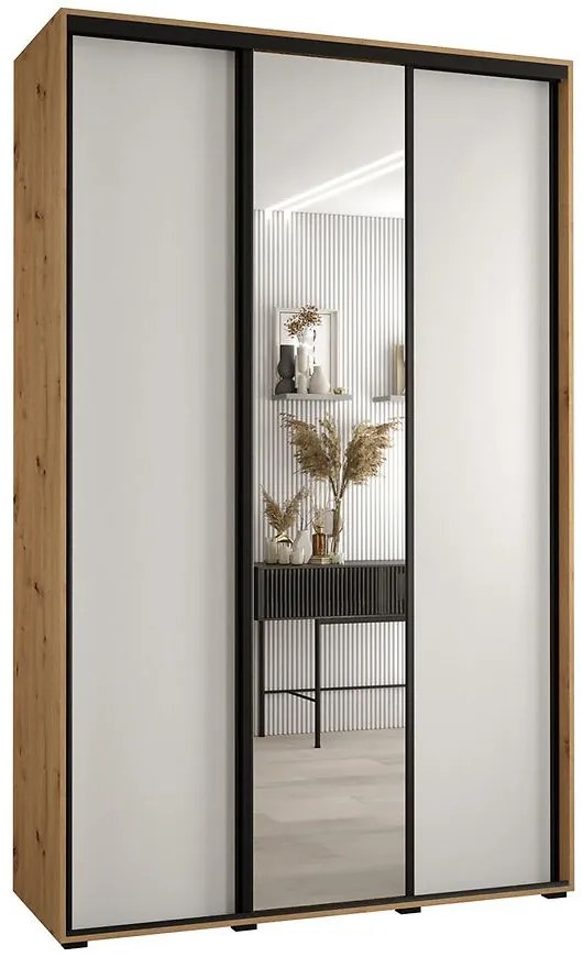 Skriňa 45 Canaris 3 150 artisan/biela/čierna