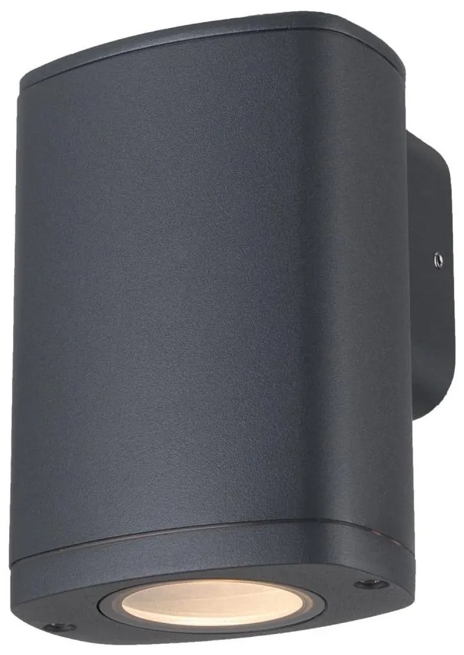 Kanlux 38881 - Vonkajšie nástenné svietidlo ZEVI 1xGU10/10W/230V IP54 antracit