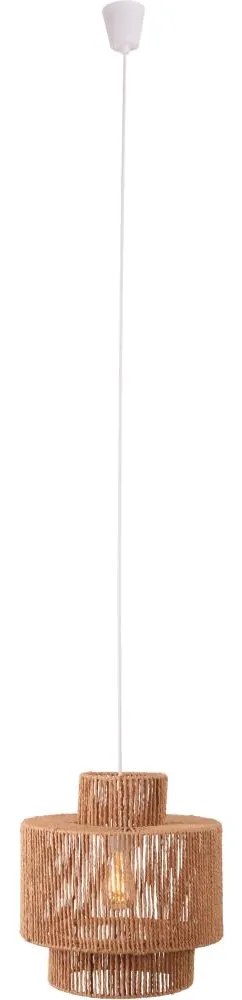 MAXLIGHT P0586 - Luster na lanku LABRIZ 1xE27/15W/230V pr. 35 cm béžová