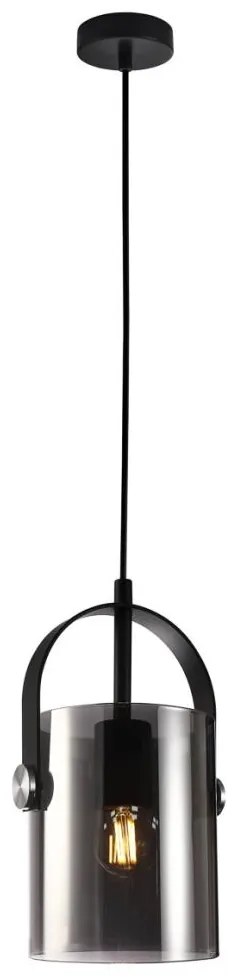 ITALUX PND-32453-1-BK+SG - Luster na lanku NANESMA 1xE27/40W/230V čierna