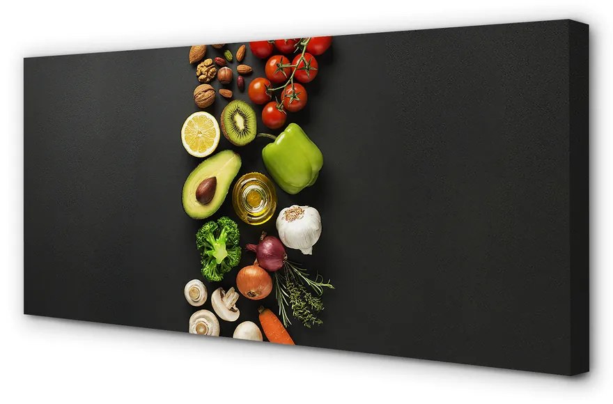 Obraz canvas Citrón avokádo mrkva 120x60 cm