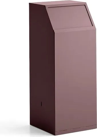 Odpadkový kôš s push vekom MELROSE, 1000x395x400 mm, tmavočervená