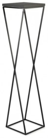 Stojan na kvety LOFT 100x24 cm čierna
