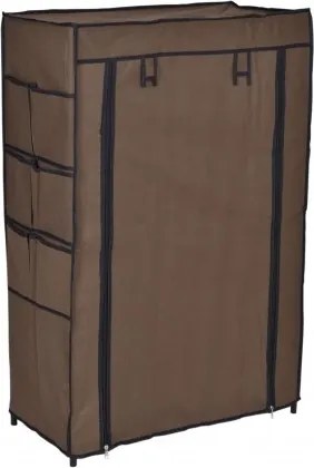 Textilná skriňa MONA - hnedá