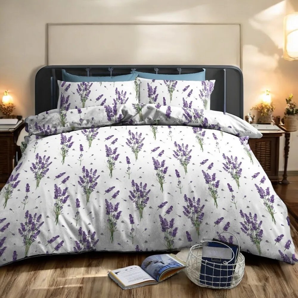 Bavlnené obliečky ZELDA LAVENDER 2-dielna sada 140x200 cm