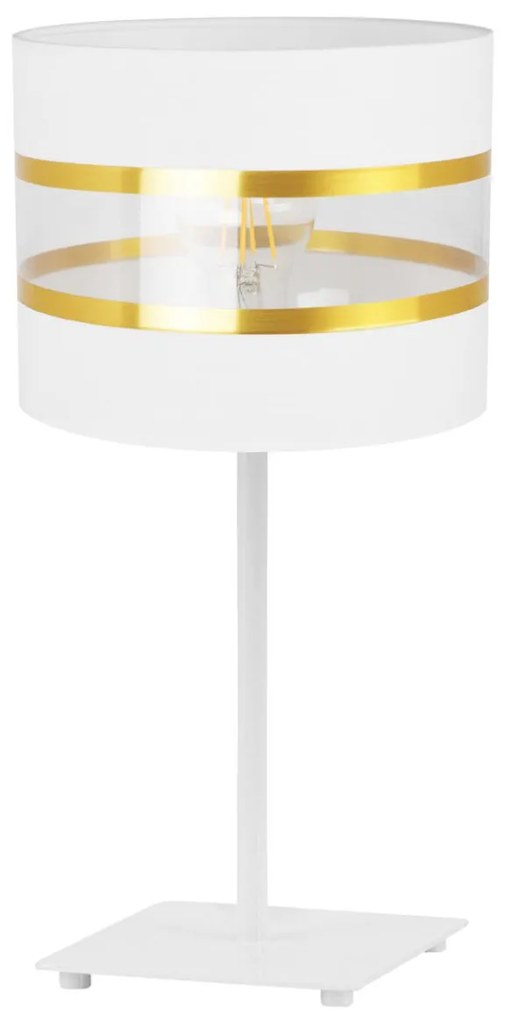 Stolová lampa ELEGANCE, 1x textilné tienidlo (výber zo 6 farieb), (výber z 2 farieb konštrukcie), G, LN