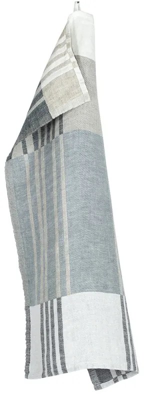 Ľanová utierka Toffee 48x70, sivo-grafitová