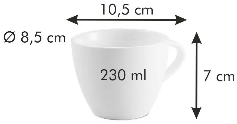 Tescoma Porcelánová šálka na cappuccino All FitOne Belly 230 ml