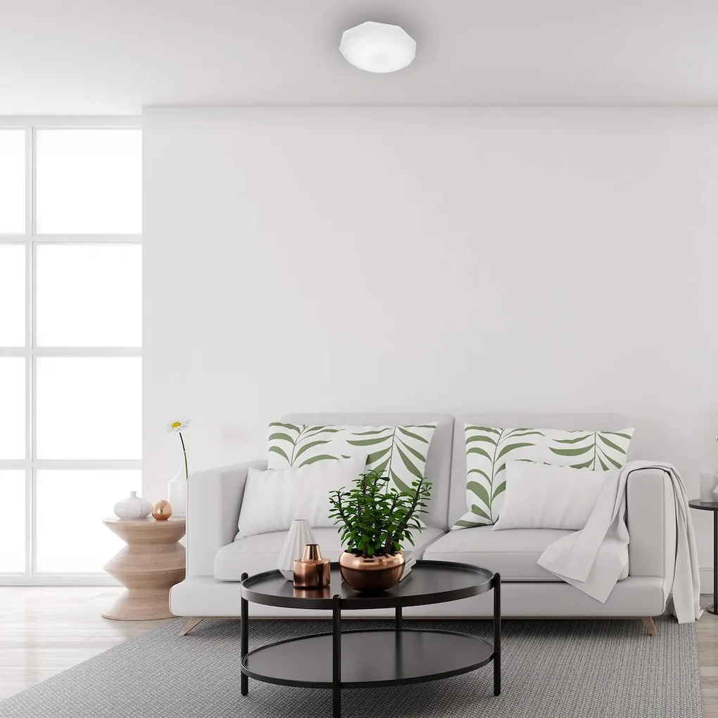 Stropné LED svietidlo Hex, 1x LED 12w, 4000k, (fi 29 cm), w
