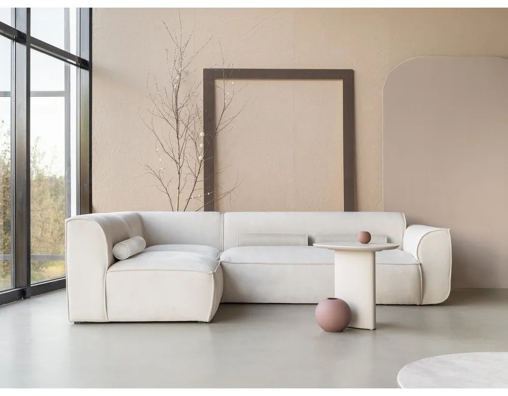 Krémovobiela rohová pohovka (ľavý roh) Flex Felix – Miuform