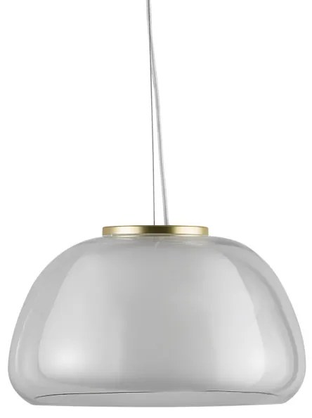 Nordlux - Závesné svietidlo na lanku JELLY 1xE27/40W/230V biela/číra pr. 39 cm