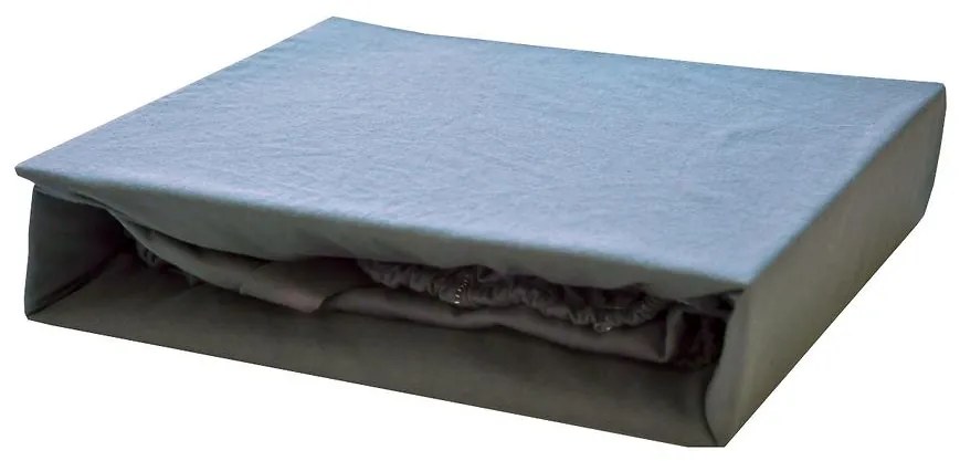 Plachta na posteľ Jersey 200x220 sivá 051
