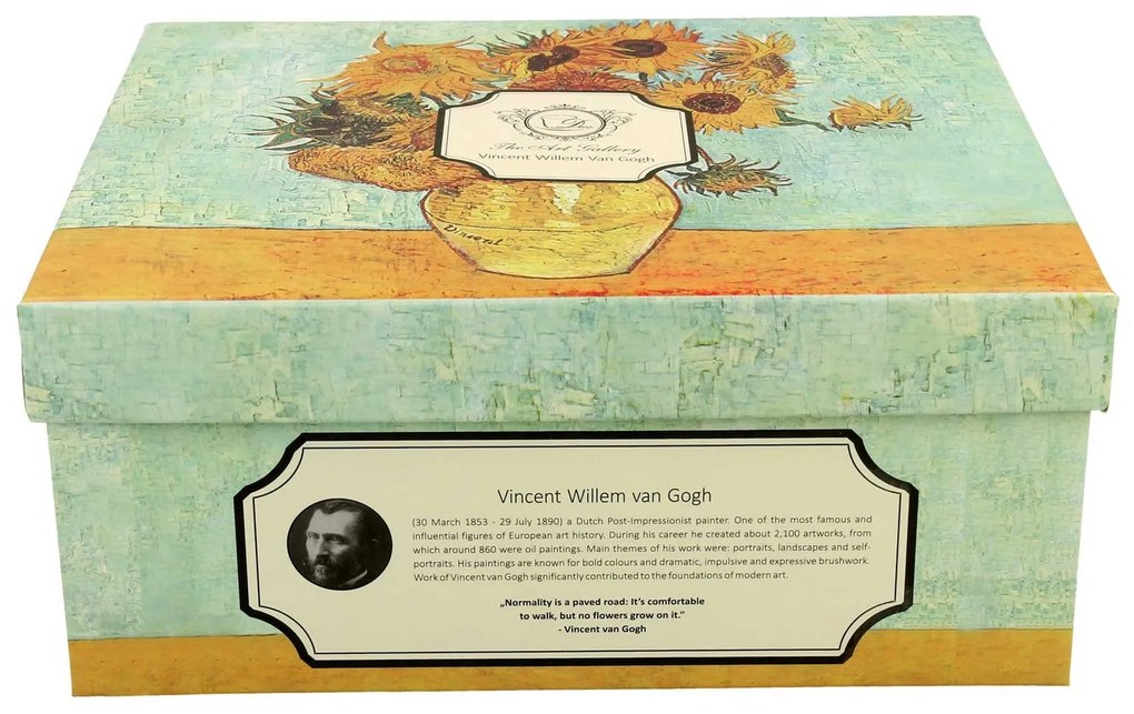 Porcelánová šálka s podšálkou Van Gogh Sunflowers 90 ml sada 2ks