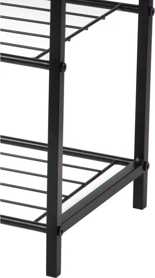 Čierny oceľový stojan na topánky 63x44x30 cm Asten – Bonami Essentials