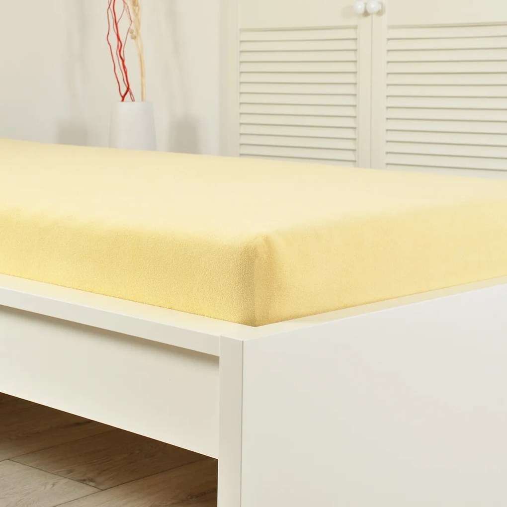 4Home froté prestieradlo Ideál žltá, 90 x 200 cm