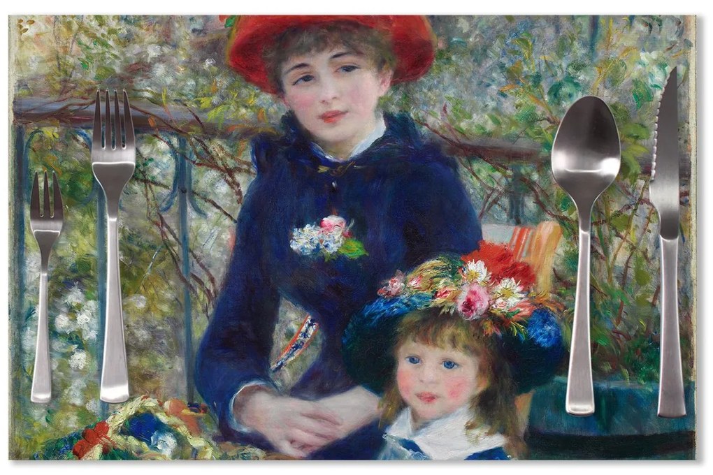 Sablio Prestieranie Dve sestry (Na terase) - Pierre-Auguste Renoir: 40x30cm