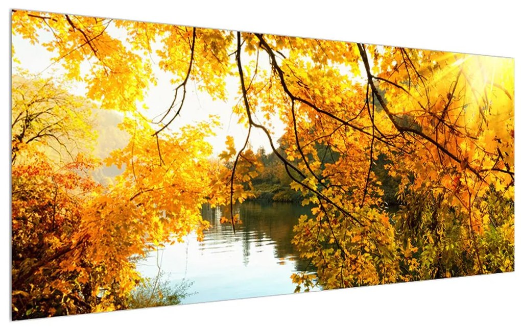Jesenný obraz stromu (120x50 cm)