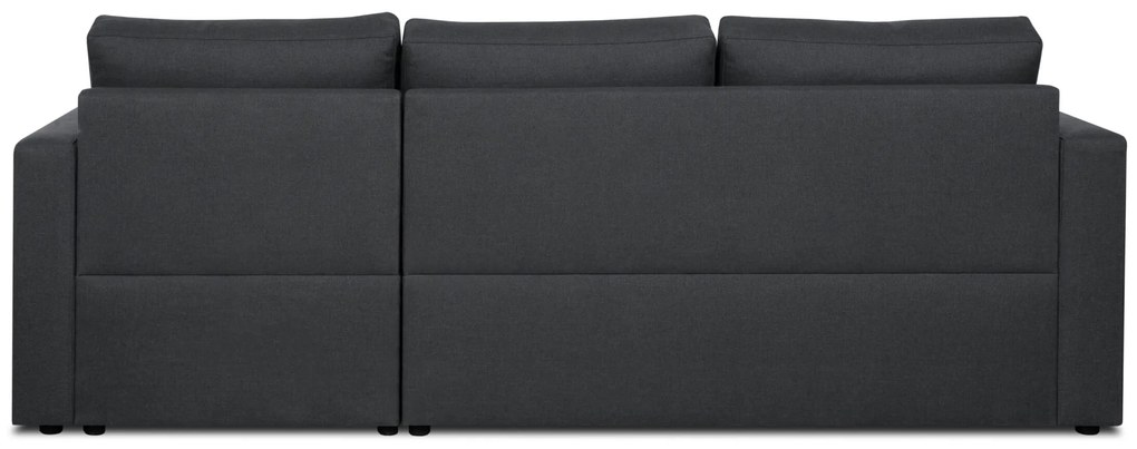 Rozkládací rohová sedací souprava INTARI Tmavě šedá