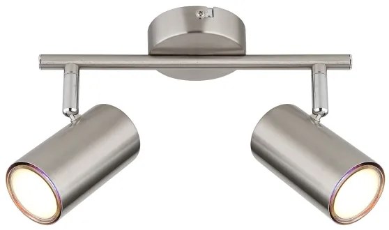 Globo 57914-2N - Bodové svietidlo ALLVI 2xGU10/25W/230V chróm