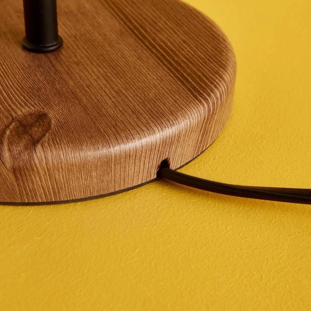 Stolná lampa Huras zelená/hnedá