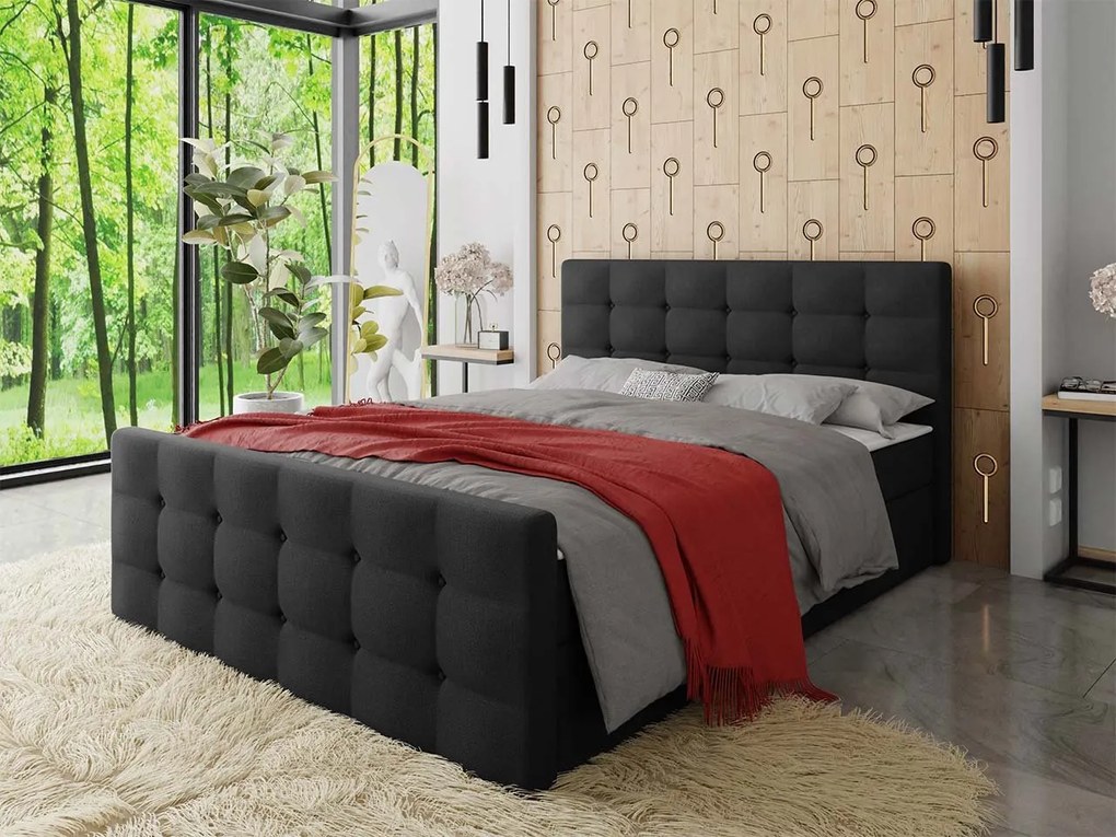 Kontinentálna posteľ Peregryn 1, Rozmer postele: 180x200, Dostupné poťahy: Rico 01