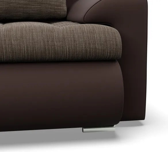 Sedacia súprava FORESTA ULL v tvare U hnedá / cappuccino