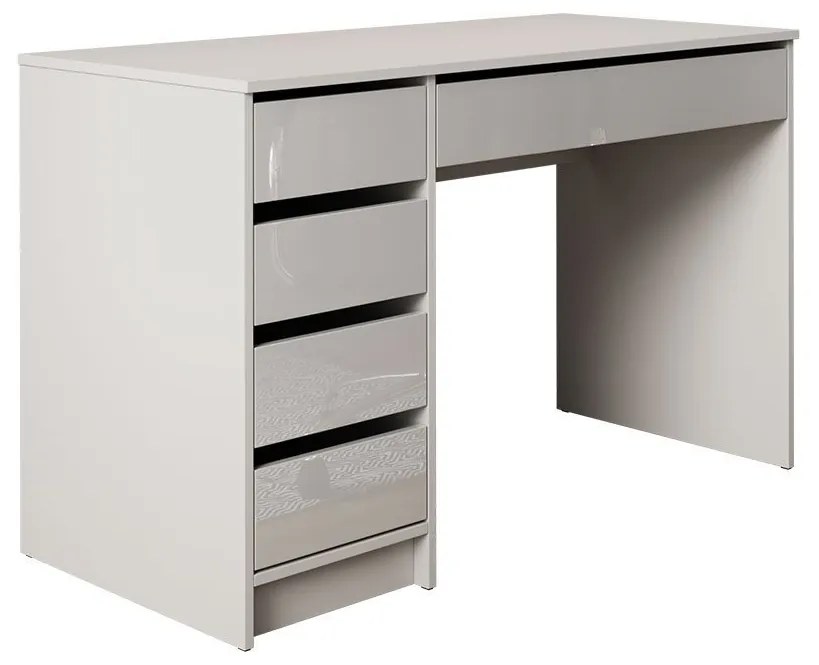 PC stolík Heron, Farby: biela / biely lesk