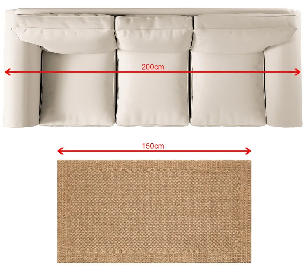 Koberec Corton camel 80x150 cm
