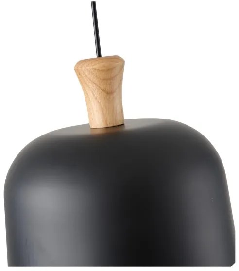 Luster na lanku 1xE27/15W/230V čierna pr. 27 cm