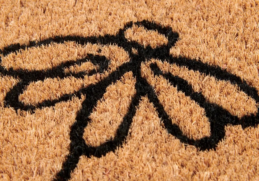 Rohožka Kvety 106202 - na von aj na doma, 40x70, hnedá, chodba / predsieň, Hanse Home