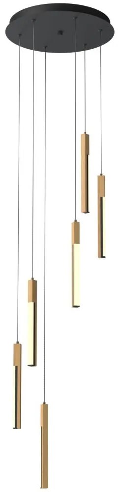 Zuma Line MD4768-6-3BMT - LED Luster na lanku ELIOT LED/25W/230V