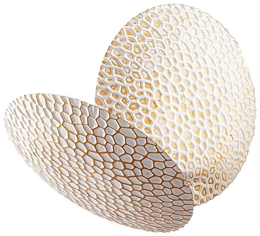 LED nástenné svietidlo v bielej a zlatej farbe ø 21 cm Yosma – Opviq lights
