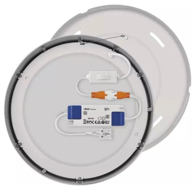 LED stropné svietidlo v lesklo striebornej farbe Nexxo - EMOS