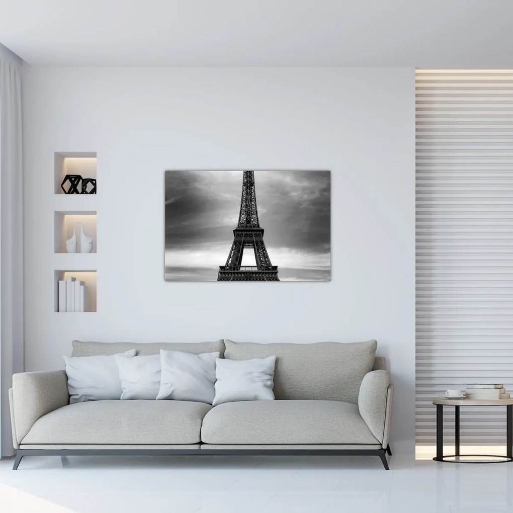 Obraz - Ružové auto v Paríži (90x60 cm)