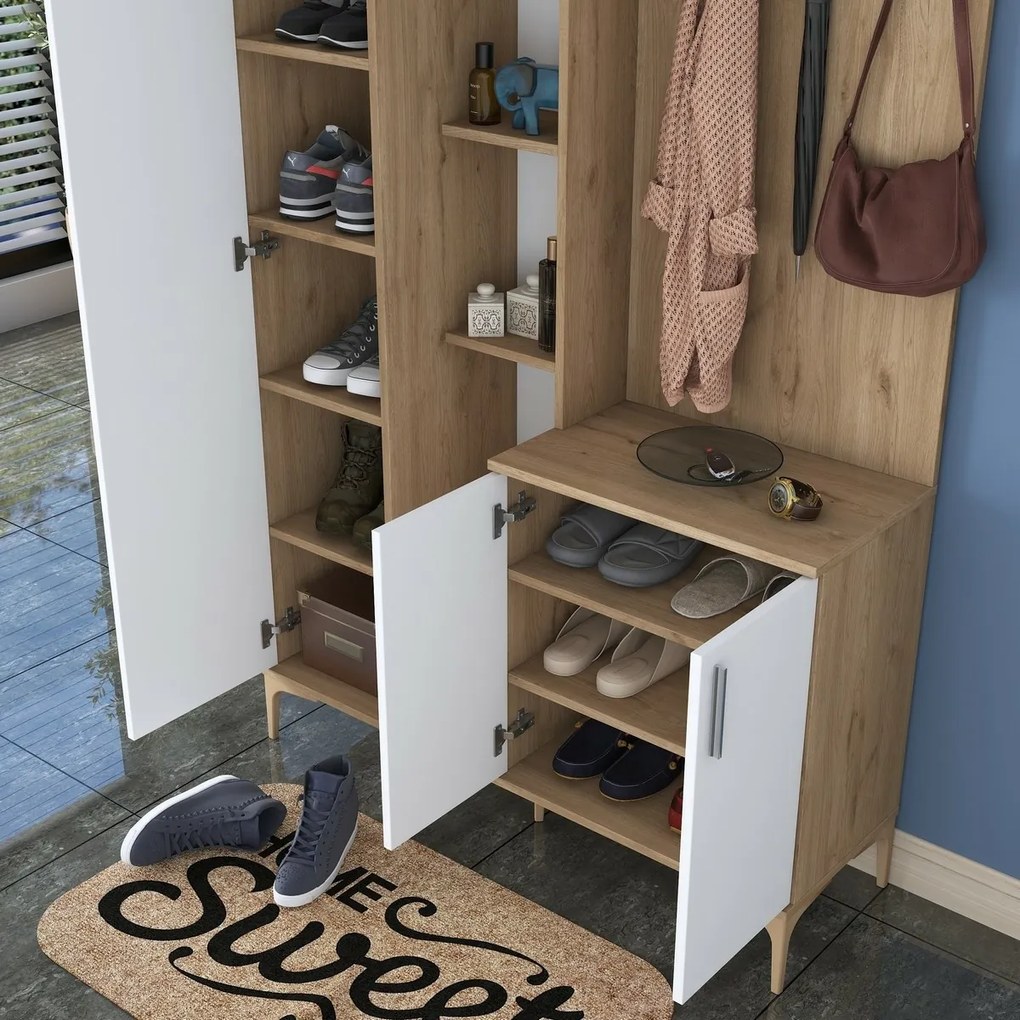 Predsieňová zostava Ewe White and Walnut