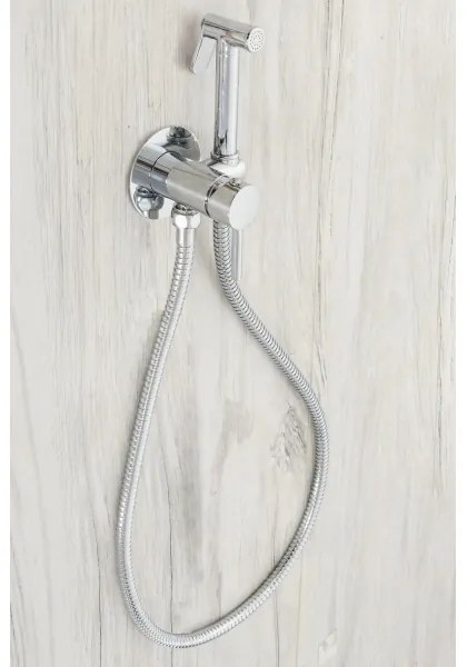 REA-B4106 - bidetová batéria so sprškou pre podomietkovú inštaláciu LUNGO, lesklý chróm